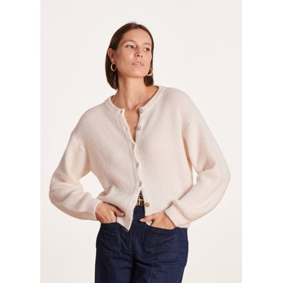 Gilet ample tricotage à côtes LA FEE MARABOUTEE