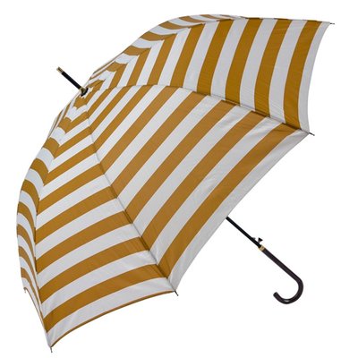 Parapluie adulte rayé blanc et jaune 100x100x88cm WADIGA