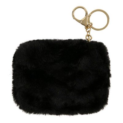 Porte-monnaie peluche imitation fourrure DRAEGER PARIS
