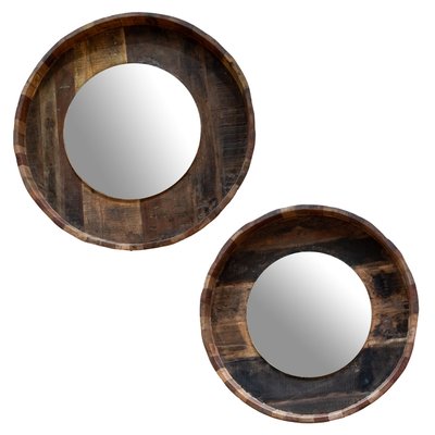 Set de 2 miroirs ronds AMADEUS