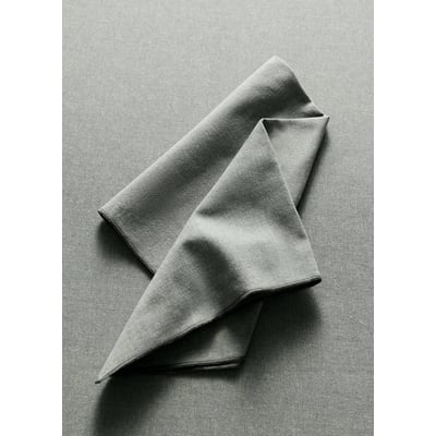 Lot de 2 serviettes de table en coton jacquard à carreaux MANGO HOME