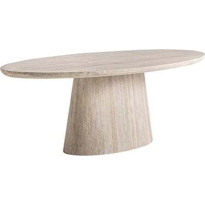 Table à manger en travertin sculptural RECOLLECTION