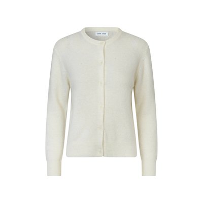 Nor Buttoned Cardigan with Crew Neck SAMSOE AND SAMSOE