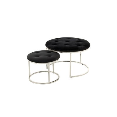 Tabourets gigognes en tissu (lot de 2) ARTE ESPINA