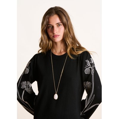 Collier sautoir doré pierre naturelle LA FEE MARABOUTEE