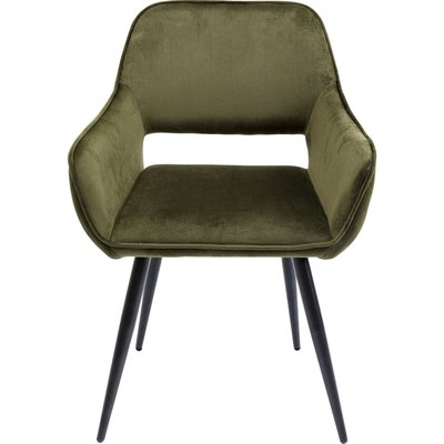 Chaise avec accoudoirs en velours, SAN FRANCISCO KARE DESIGN