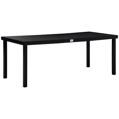 Table de jardin Aluminium Noir OUTSUNNY