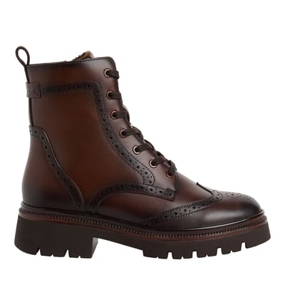 Bottines brogue à lacets, en cuir TAMARIS