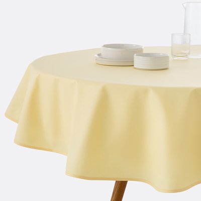 Rond tafelkleed in soepel gecoat katoen, Scénario LA REDOUTE INTERIEURS