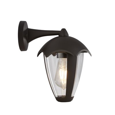 Outdoor Black Dome Top Wall Light SO'HOME
