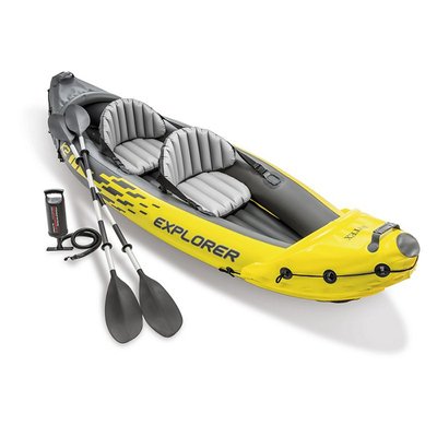 Set canoë 2 places  Explorer INTEX