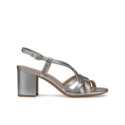 Sandalen met hak, leer, Virnilisa 65 GEOX