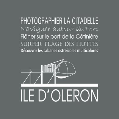 Tableau Mural Île D'oléron ILLUSTRATION CEANOTHE