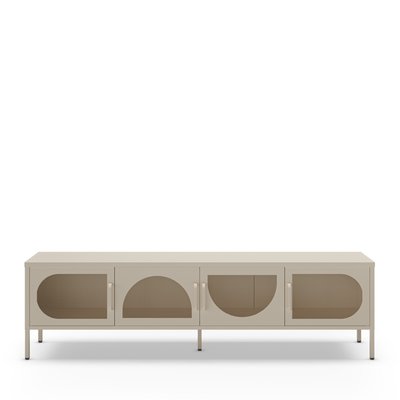 Meuble TV 4 portes en métal L180cm- ZIO DRAWER
