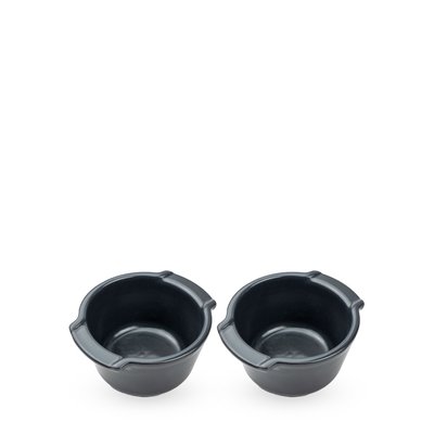 Duo de ramequins en céramique 20cl, Ardoise Appolia PEUGEOT