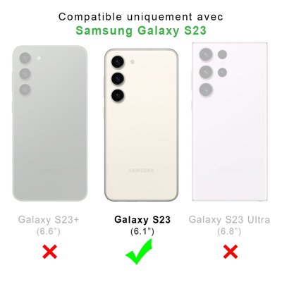 Coque Galaxy S23 antichoc + 2 vitres EVETANE