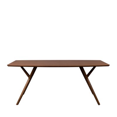 Table à manger en bois 180x90cm bois foncé - MALAYA DUTCHBONE