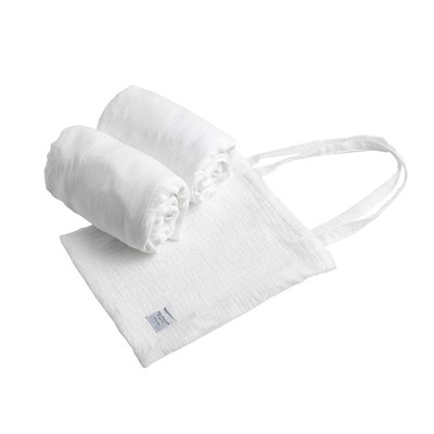 Lot 2 draps housse pour lit évolutif bébé en coton SAUTHON ORIGINAL