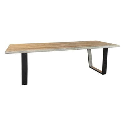 Table en bois d'acacia et pieds en métal, HERA NOW'S HOME