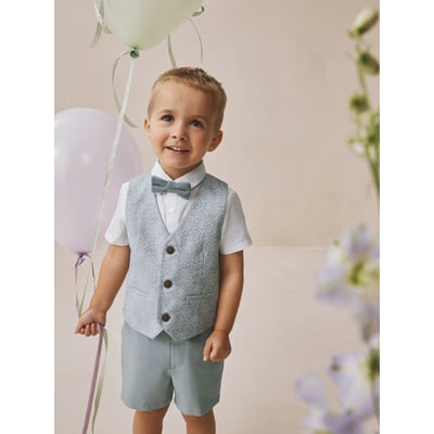 Ensemble gilet, chemise, short et cravate NEXT