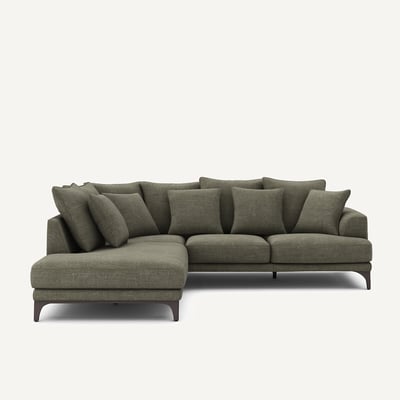 Ecksofa aus Baumwolle und Leinen, ARMENTO AM.PM