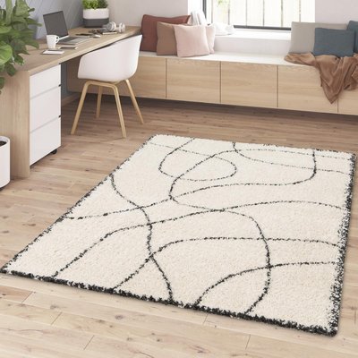 Tapis shaggy tissé motif berbère CROMA 10 UN AMOUR DE TAPIS