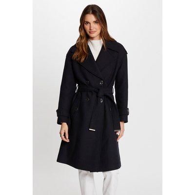 Manteau long ceinturé MORGAN