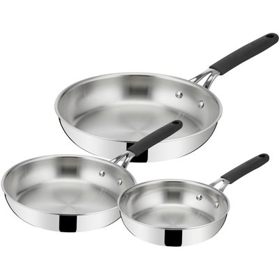 Batterie de cuisine 3 poeles Esperta Triply 20/24/28cm LAGOSTINA