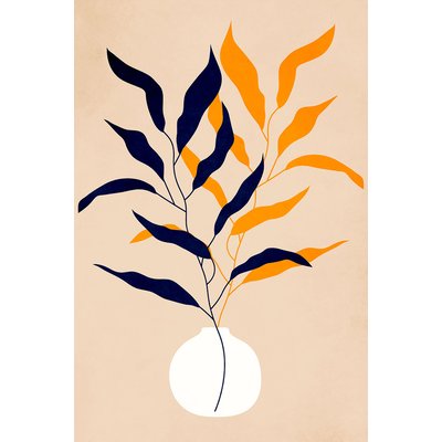 Tableau fleurs plante et purete HEXOA