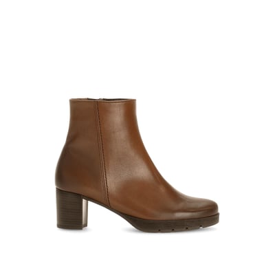 Bottines en cuir lisse à talon décroché GABOR