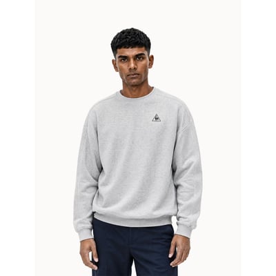 Sweat col rond relax en molleton gratté Contemporain LE COQ SPORTIF