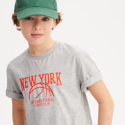 T-Shirt mit Basketball-Print LA REDOUTE COLLECTIONS