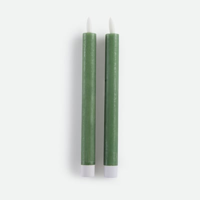 Lot de 2 bougies LED, en cire, hauteur 24,5 cm, CASPAR LA REDOUTE INTERIEURS