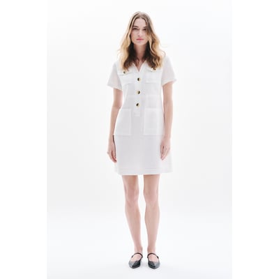 Robe droite col polo en lin LAUREB CAROLL