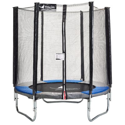 Kangui - Trampoline rond Ø180cm avec filet de sécurité - YZI 180 KANGUI
