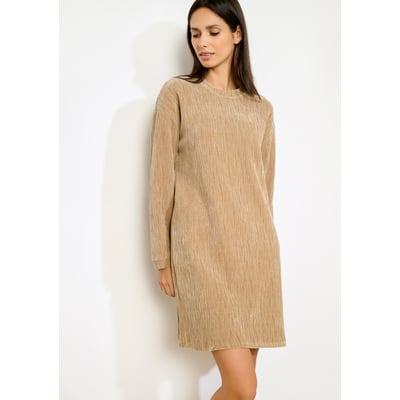 Robe sweat en velours froissé LOLALIZA