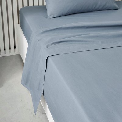 Drap plat pour lit 2 personnes uni ESSENTIAL TODAY