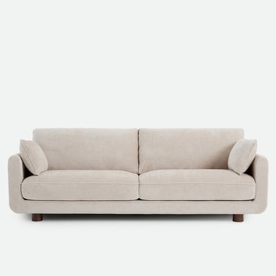 Canapé droit 2, 3, 4 ou 5 places, en chenille épaisse, EMILIO LA REDOUTE INTERIEURS