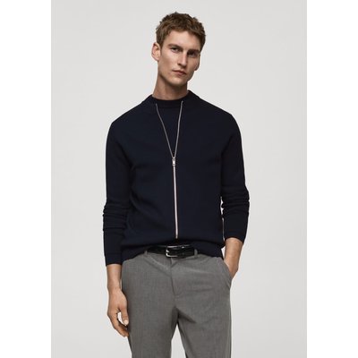 Cardigan maille fermeture Éclair MANGO MAN