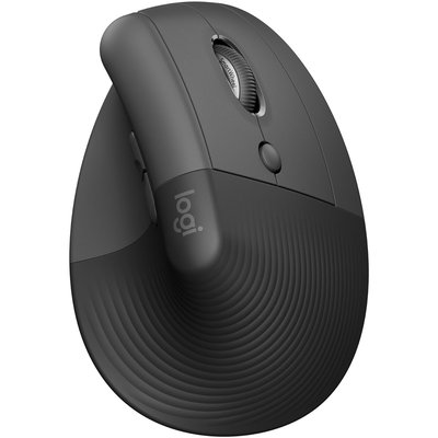 Souris sans fil Lift Ergonomique Silencieuse Graphite LOGITECH