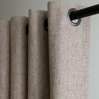 Rideau thermique occultant Oeillet Beige MC632 130 x 260 (LxH) MOONDREAM