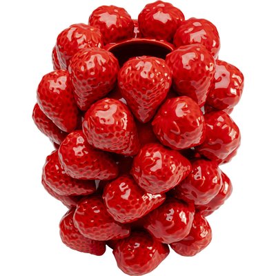 Vase fraises rouges 24cm KARE DESIGN