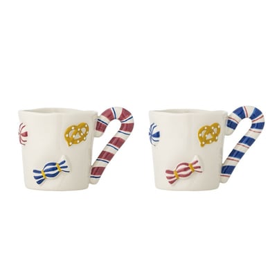 Tasse à café sucre d'orge  CANDICE set de 2 BLOOMINGVILLE