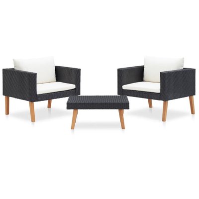 Salon de jardin 3 pcs avec coussins HOME MAISON
