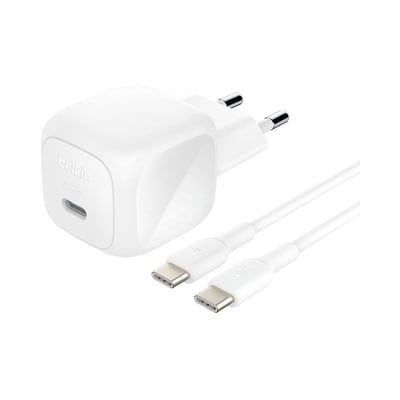 Chargeur 45W USB charge rapide & 1M C-C blanc BELKIN