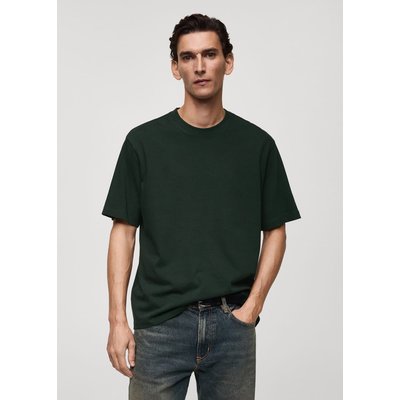 T-shirt heavy weight relaxed fit MANGO MAN
