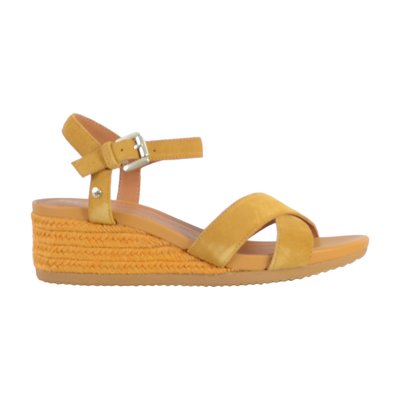 Sandale Compensée Cuir Ischia D02hhc 00022 GEOX