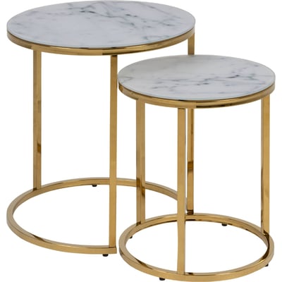 Set de tables basses PERQY effet marbre RECOLLECTION