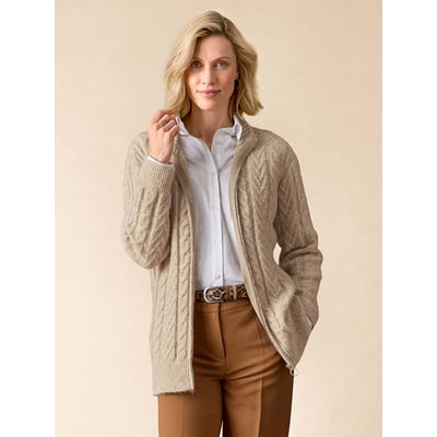 Gilet col montant zippé avec laine DAXON