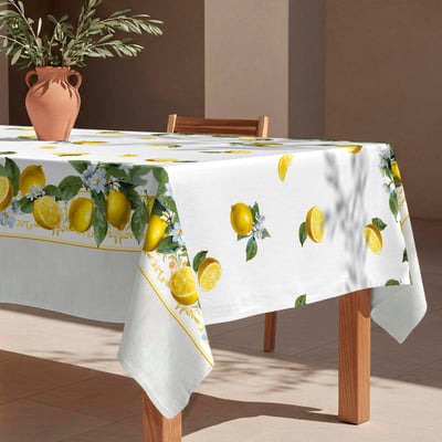 Nappe anti-taches Limons - 100% coton - NAF NAF HOME